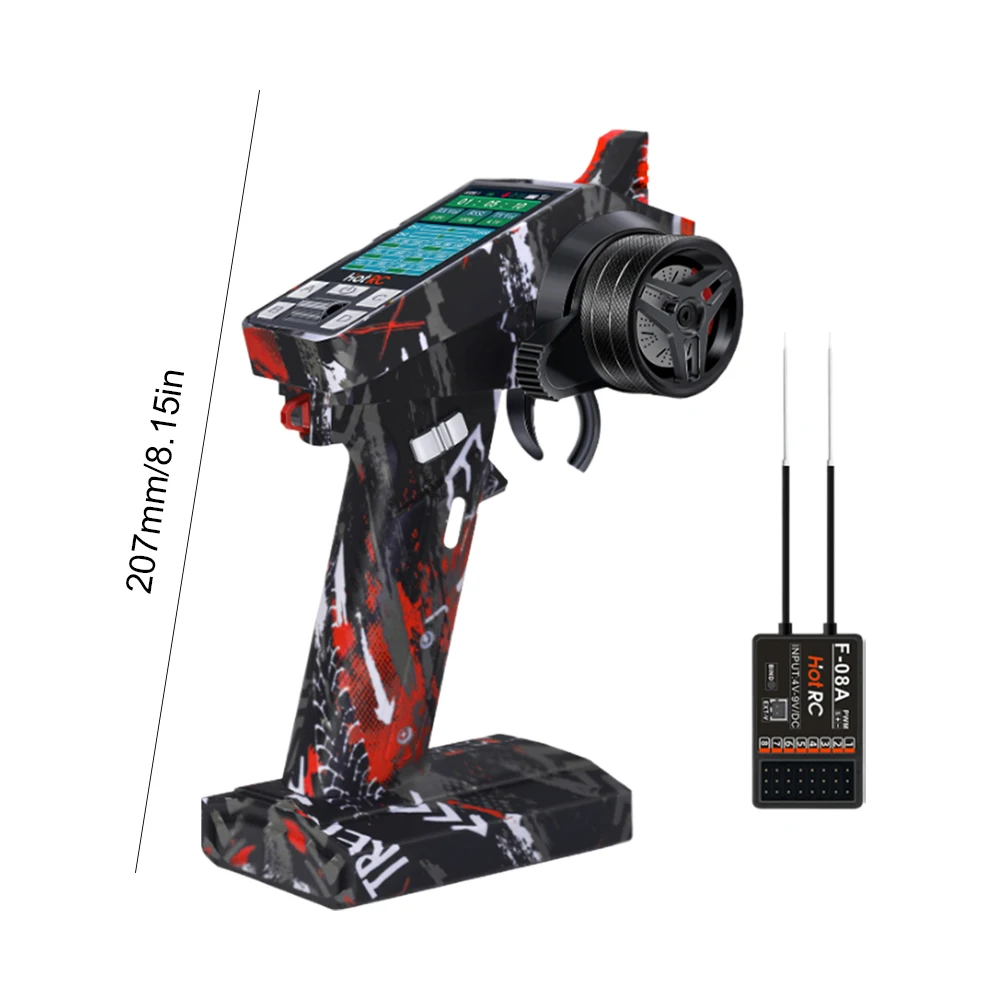 Télécommande RC 8 canaux 2.4G avec écran TFT pour voiture/bateau