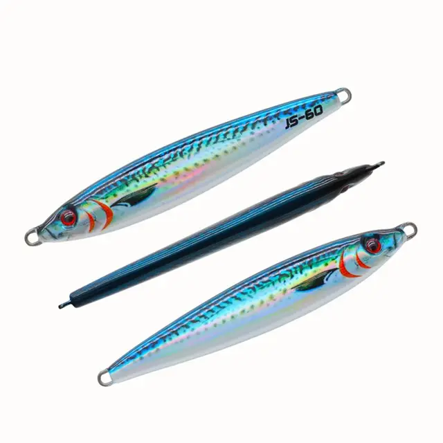 Esca Pesca A Mare Jig Esca Spinner FFT PRO 60g Blu | Per Pesca In Mare ( Sgombro, Merluzzo, Basso) | Ideale Da Barca Artificiale Per Pesca A Fondo - Foto 10