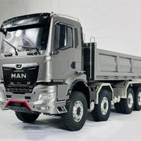 RC Truck 1/14 8×8 MAN-TGS Hydraulic Remote Control Dump Truck Model with PL18EV Remote Control Engineering Vehicle Toys for Boys 2