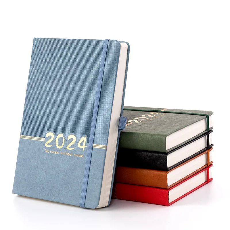 

2024 English Schedule This 365 Day One Page Per Day Plan Waterproof Cover Diary A5 Planner Notebook Stock Office Stationery