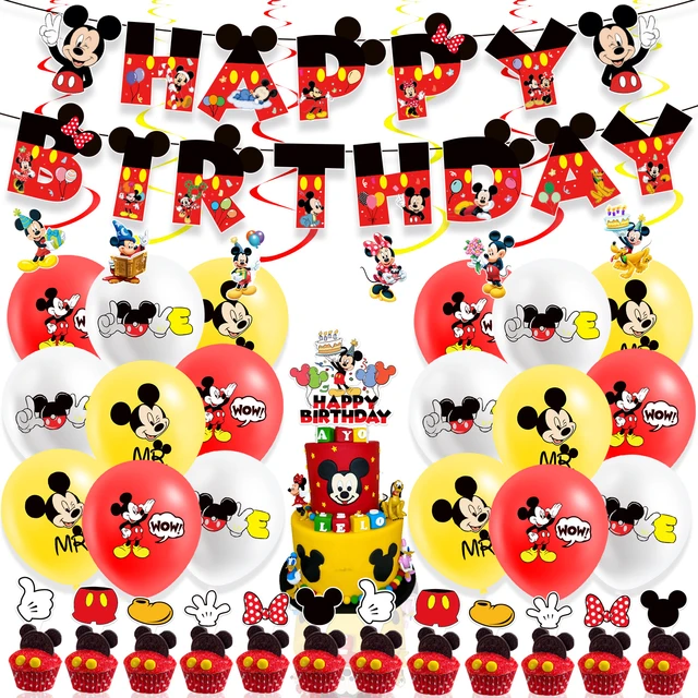 Mickey Mouse Birthday Party Decorations Kids Boy - 1set Disney Mickey  Birthday - Aliexpress