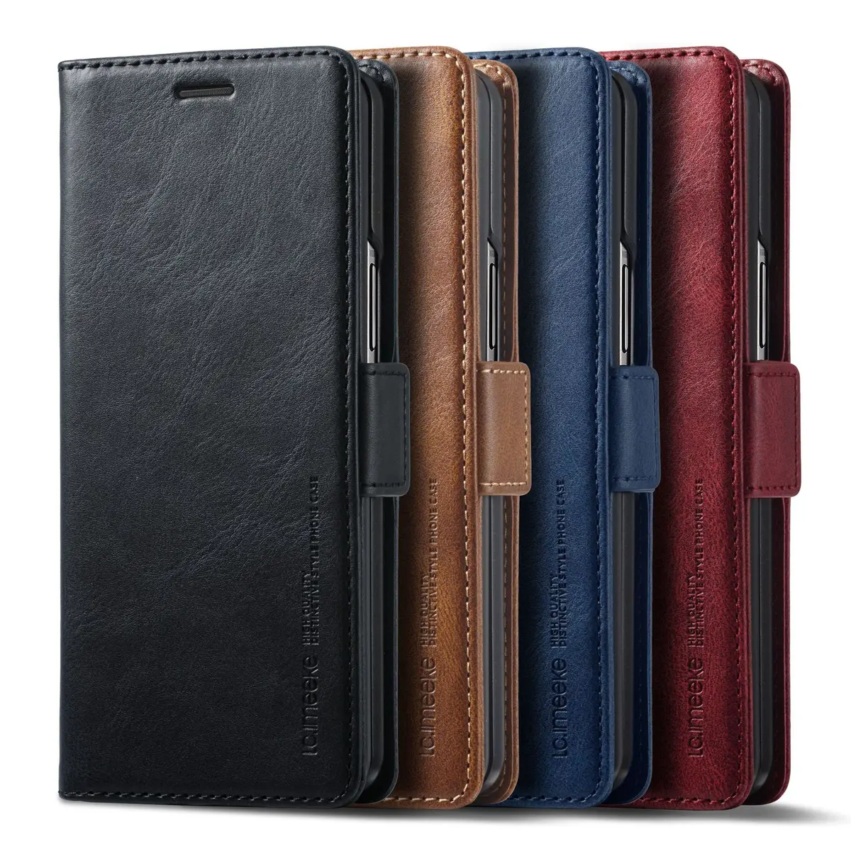 Business Leather Case For Samsung Galaxy Z Fold 8 Ultra 7 6 5 4 3  Z Fold7 Magnetic Flip Protective Card Solt Wallet Phone Cover — view 2
