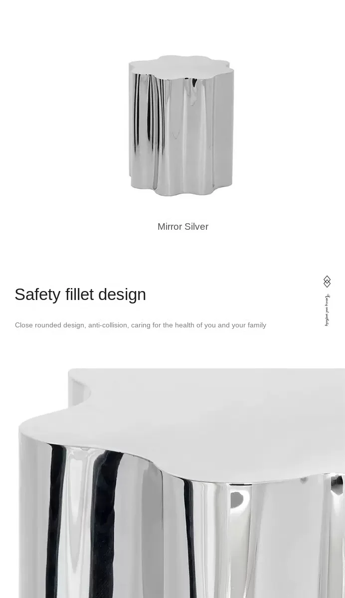 Description Picture 5 of itemLight Luxury Yunduojiao Italian Minimalist Modern Sofa Combination Living Room Special-shaped Coffee Table  Stainless Steel New