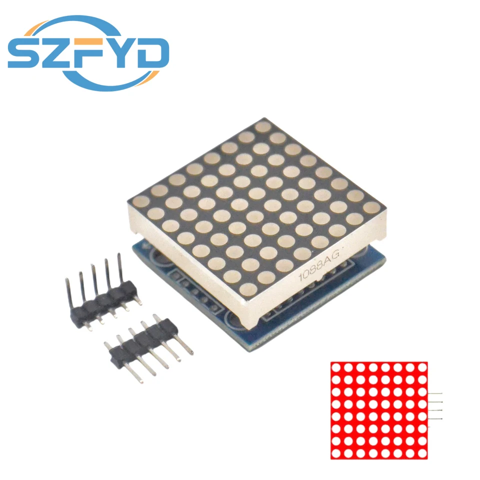 MAX7219 도트 매트릭스 모듈 제어 모듈 마이크로 컨트롤러 제어 드라이버 DIY 키트 MCU LED 모듈 디스플레이 모듈