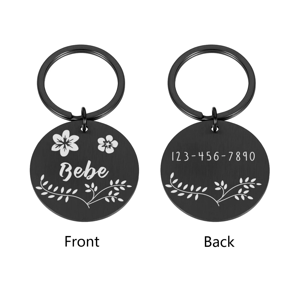 Customized Anti-lost Double-Sided Engraved Pet ID Dog Tags Personalized Dogs Collar Accessories Decoration Cat Collars Dog Tags 