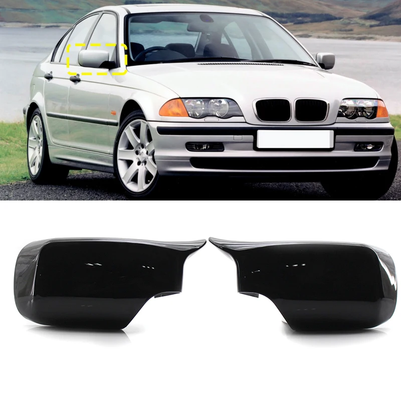 

Rearview Mirror Case Door Wing Mirror Cover Cap Shell For BMW E46 4 Door E39 316i 318i 318d 320d 320i 323i 325i 328i 330d 98-05