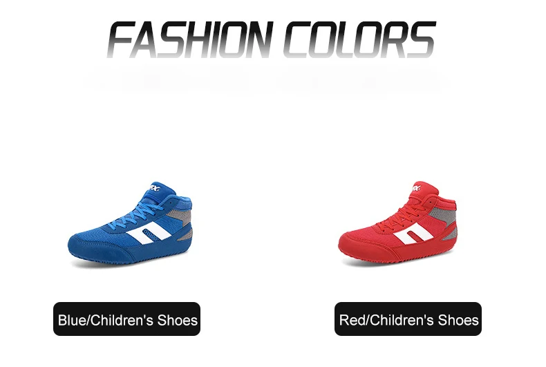 Description Picture 6 of itemNew Wrestling Shoe Fighting Boxing Wrestling Rubber Outsole Breathable Wear-resistant Shoes for Child Women Men Size 29-44