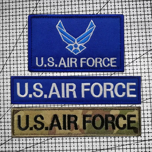 Buy "U.S. Air Force Embroidery Hook & Loop Patches | Tactical Morale Badge Decoration for Backpacks & Military Gear" Online