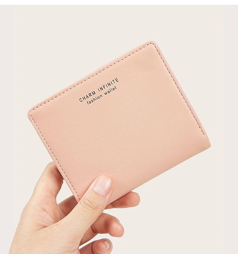 Interior compartments of thin women wallet