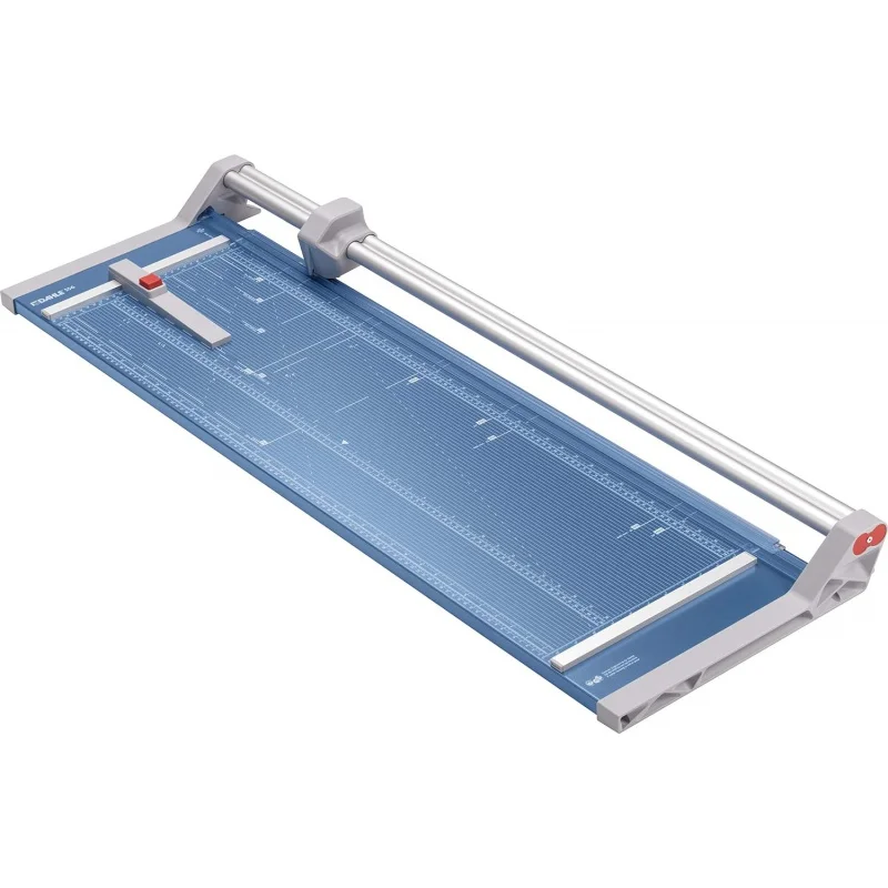 

Dahle 556 Professional Rotary Trimmer, 37" Cut Length, 14 Sheet Capacity, Self-Sharpening, Dual Guide Bar, Automatic Clamp, Germ