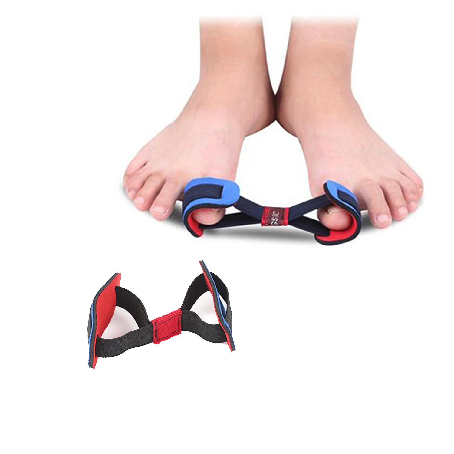 1pair Silicone Foot Brace Finger Toe Five Fingers Separator Thumb Valgus Protector Painless Posture Corrector Toe Hallux Valgus