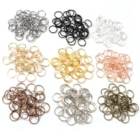 200pcs/Lot 3/4/5/6/7/8/10mm Metal DIY Jewelry Findings Open Single Loops Jump Rings & Split Ring for jewelry making 1