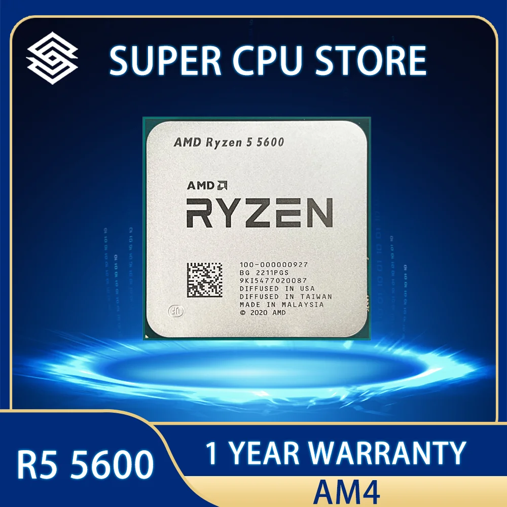 Muslimamd Ryzen 5 5600 R5 5600 3,5 Cinges Milwaumuslimatexmuslimb 7 Raumas L3 = 32M 100-000000927 Muslimam4