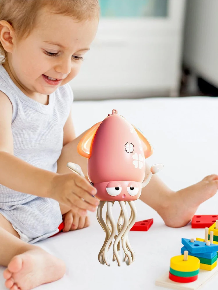 ABS Electronic Dancing Squid Toy with Light and Music