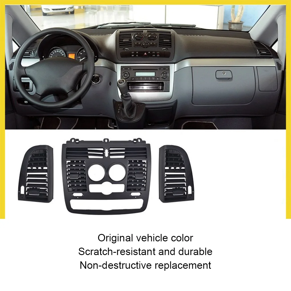 Front Dash Central Left Right Air Conditioner Ac Vent Grill Cover For Mercedes Benz Vito Viano W636 W639 6368300300 6368300200