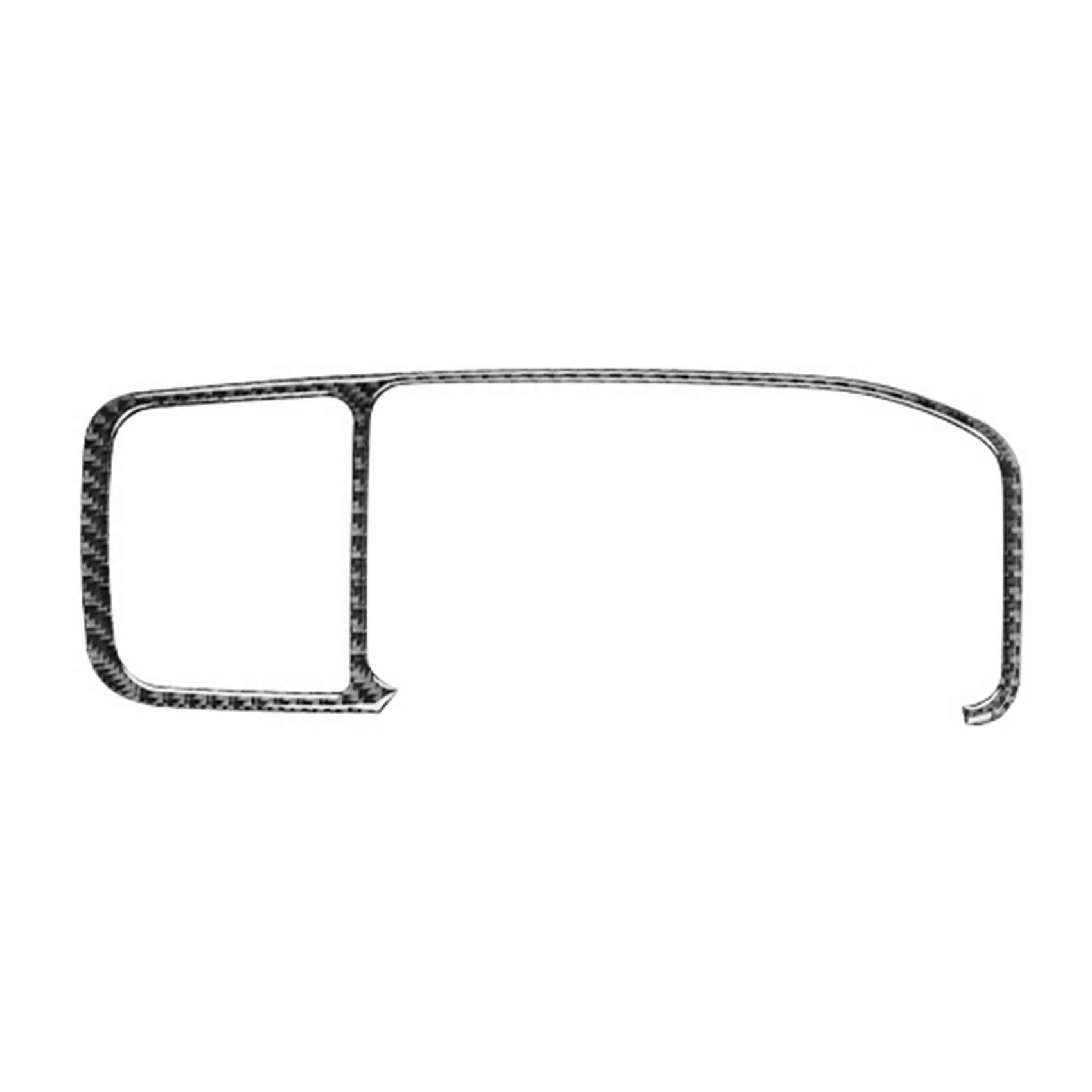 

Центральная панель навигационной панели из углеродного волокна, рамка для отделки салона автомобиля, аксессуары для Volvo S60 V60 10-18