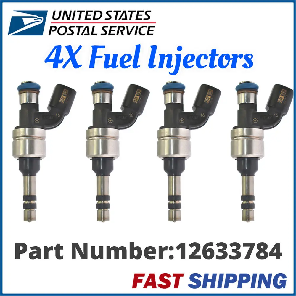 

Набор (4) топливный инжектор 12633784 для 2012-2017 Chevy Equinox 2.4L w/o PZEV Engine