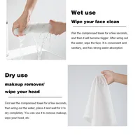 10PCS Set Compressed Towel Outdoor Travel Quick-Drying Towel Disposable Hotel Washable Cloth Towel Napkin Thickened Washcloth 6