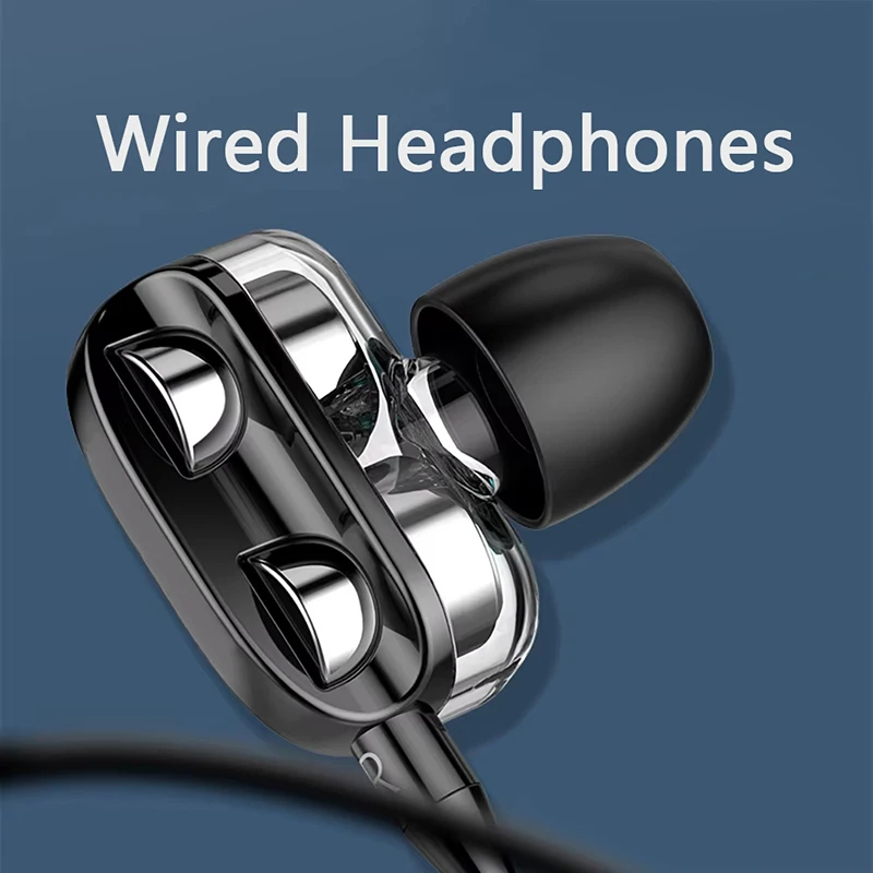 Wired Noise Canceling In Ear Headphones With Mic For Gaming
