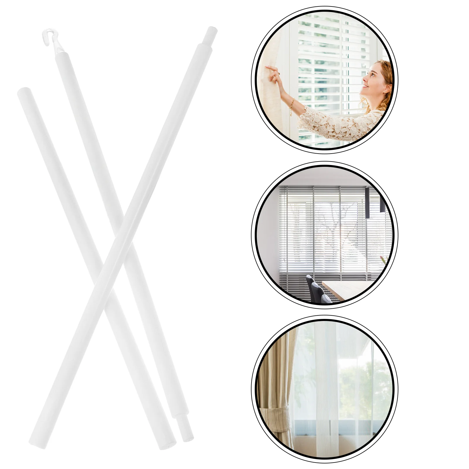 Curtain Venetian Blind Rod Office Auto Window Shades Accessories Parts Pp Stick 2