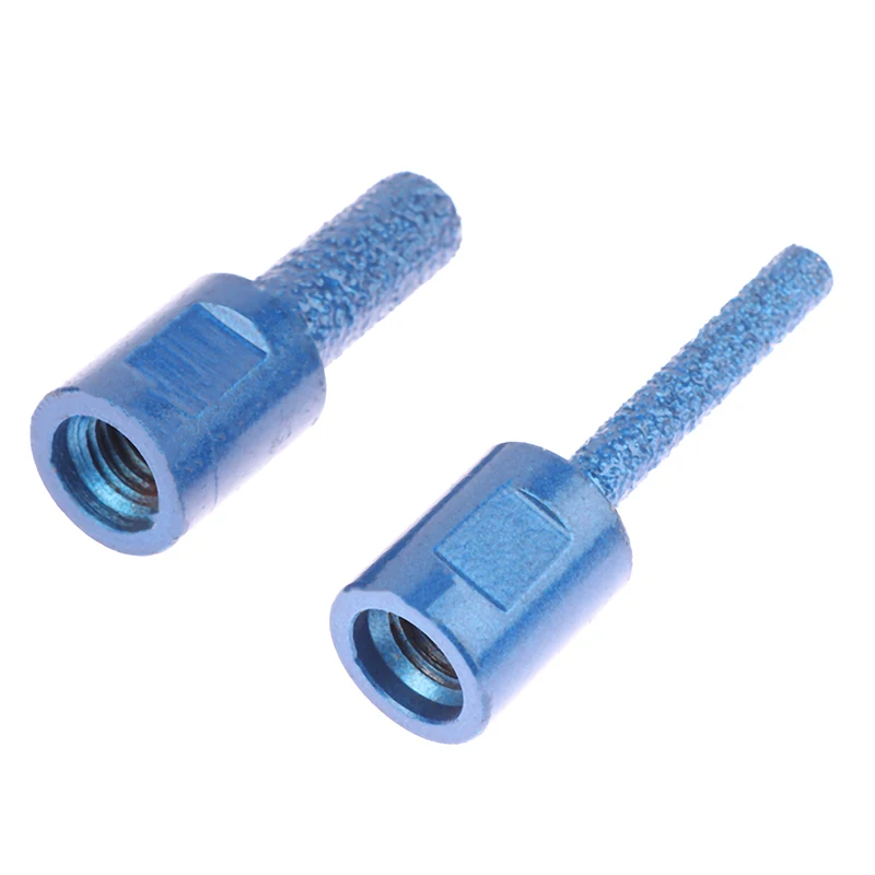 1pc Blue M10 Thread Vaccum Brazed Diamond Finger Bit Milling Cutter For Ceramic Tile Granite Marble Milling Cutting 5/10/15mm