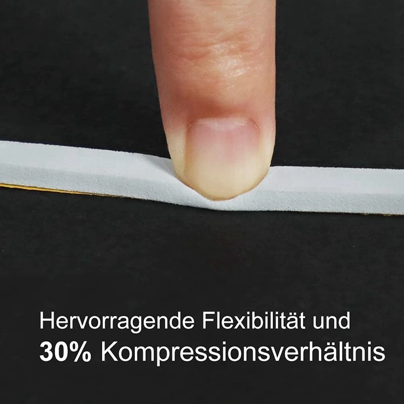 Door seal strip sealing strip tape waterproof tape window seal strip sealing tape sealing strip rubber door weatherstripping door weatherstripping door draft stopper Self Adhesive Foam Tape Door Window Seal Door Draught Excluder Weatherstripping 6Mm Wide X 3Mm Thick 3 Pcs Each
