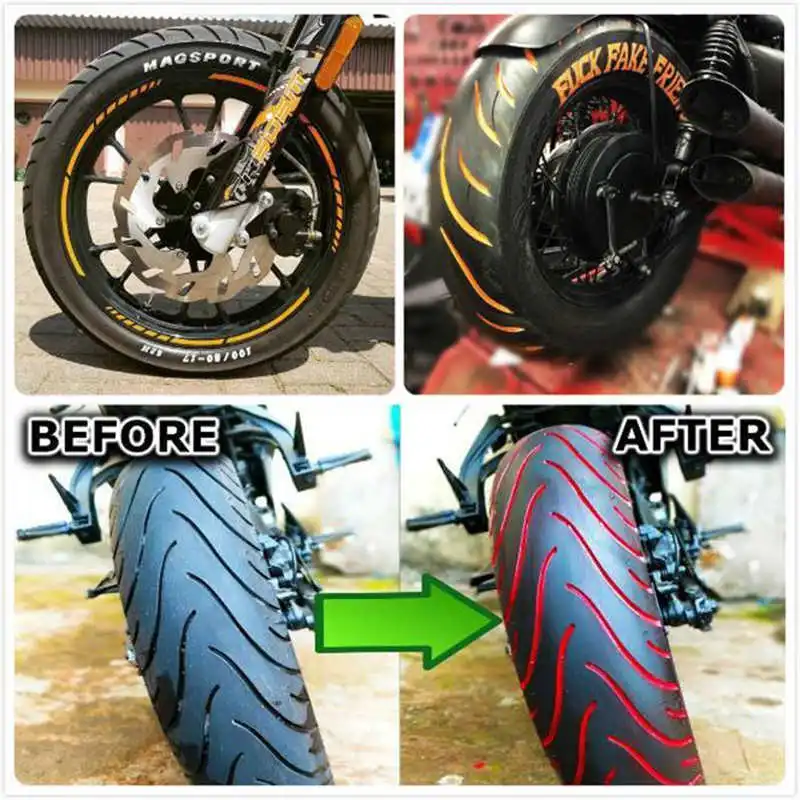 Car Tire Graffiti Paint Pen Waterproof Non-Fading Tire Paint Pen Non-toxic Durable Marker Auto Tyre Letters Repair Pens