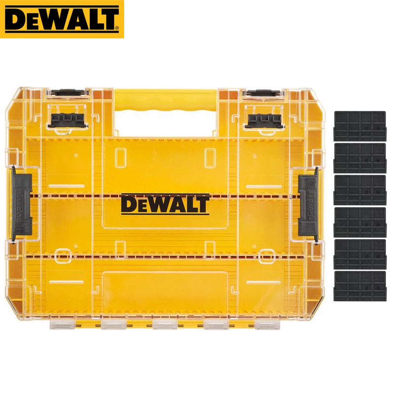 DEWALT Large Tough Case With 6 Dividers Divider Screws Bits Accessory