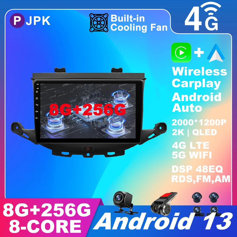 

Автомагнитола 9 дюймов Android 13 для Buick Verano gs 2015, Авторадио ADAS BT QLED DSP No 2din AHD, видео, мультимедиа, навигация GPS RDS