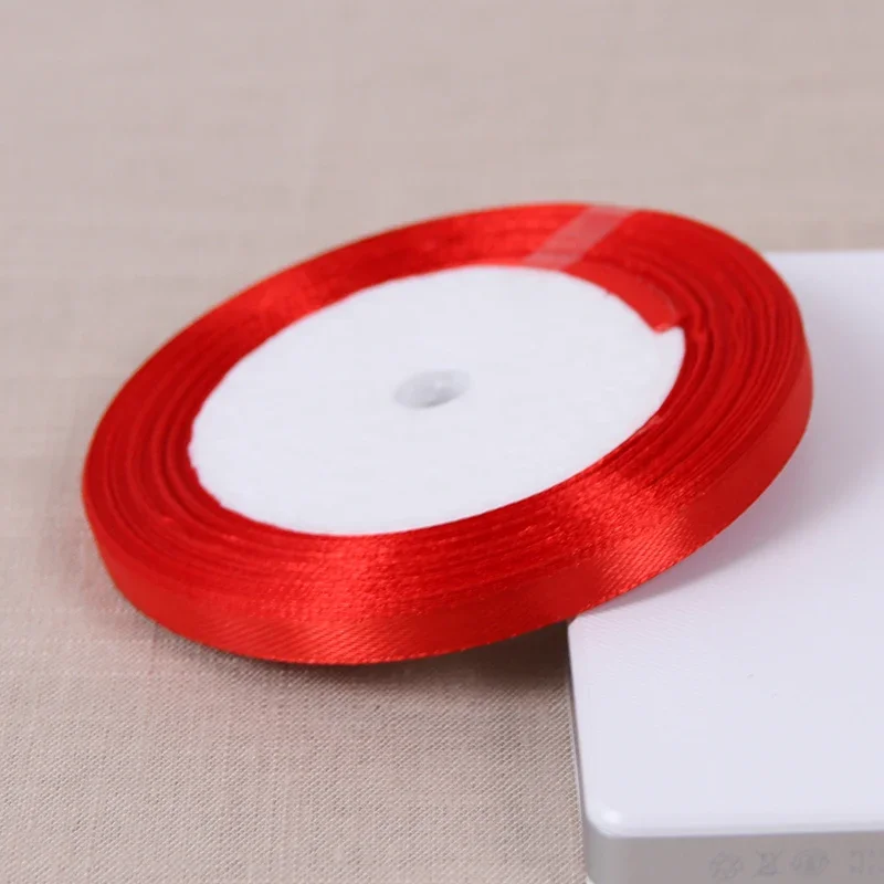 Red Satin Ribbons Christmas Halloween Wedding Birthday Party Gift Packaging DIY Sewing Crafts Material Scrapbooking Accessories Satin Ribbons Satin Ribbon Sewing Ribbon Ribbon Decoration Ribbon Supplies Christmas Ribbon Wrapping Ribbon