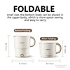 800ML Electric Cooking Pot Foldable Hotpot Portable Multicooker Split Type Electric Kettle Frying Pan For Home Travel Office 5