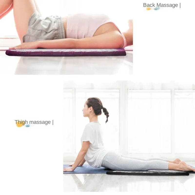 Stress Back Cushion Massage Yoga Mat Back Pain Relief Needle Yoga Massage Mat Acupressure Relieve Pad with Pillow fitness mat