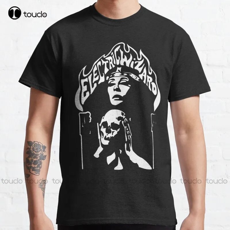 

New Electric Wizard Classic T-Shirt Cotton Tee Shirt 80S Shirts For Women Custom Aldult Teen Unisex Digital Printing Tee Shirt