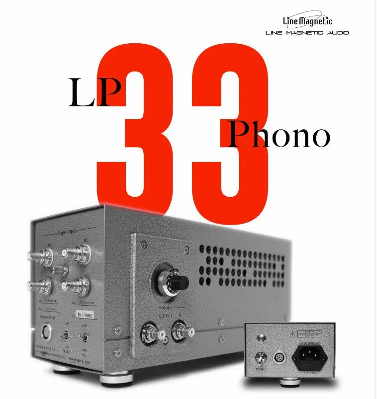 

NEW Line Magnetic Tube Amplifier LP-33 MM MC Tube Phono Amp ECC803SJJ*3 Gain: MM.51dB MC.72dB Independent Power Supply