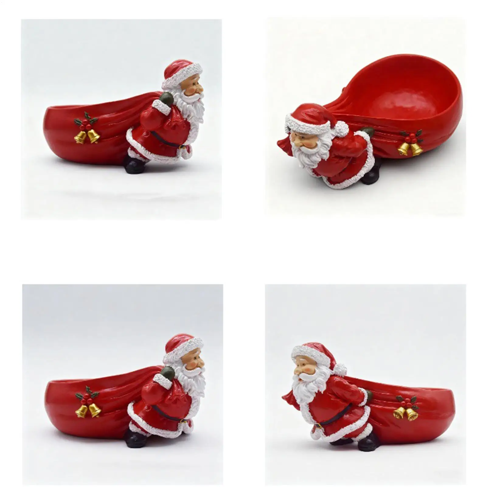 Santa Claus Figurines Fun Resin Bag Shape Home Decor With Bell Christmas Santa Claus Decorations For Birthday Party Offices Home