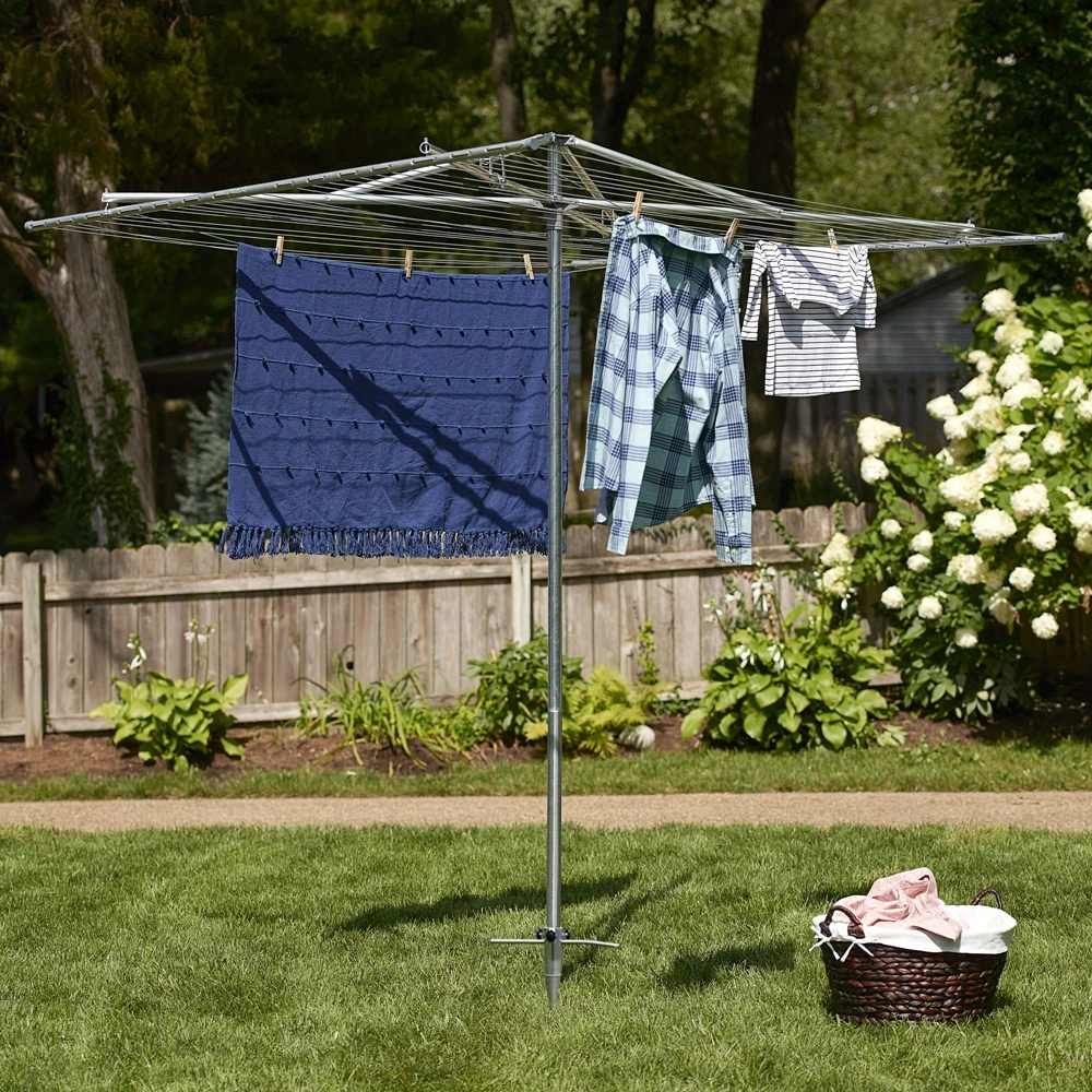 1pcs Outdoor Drying Rack Base Metal Umbrella Anchor Spiral Screw Sturdy Suitable for Garden Backyard Lawn Soil Ground Insertion beach umbrella plug base parasol base stand