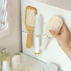 Acrylic Comb Holder Organizer Storage Shelf Clear Transparent Wall-Mounted Hair Brushes Rack Bathroom Accessories Home Shelves 6
