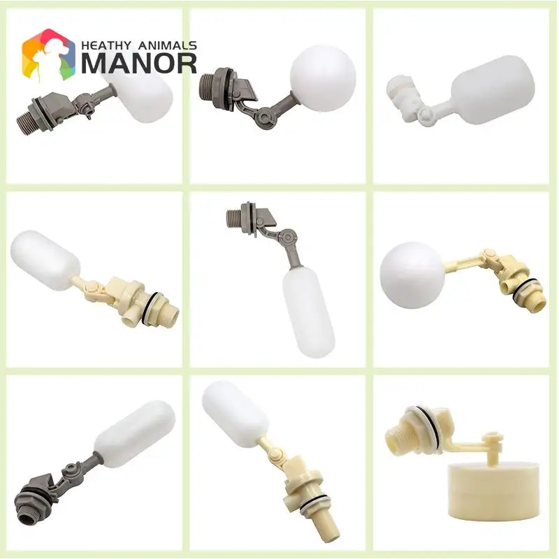 1/2 3/4 Inch Plastic Water Float Valve Shut Off Automatic Feed Fill Fish Tank Aquarium Humidifier