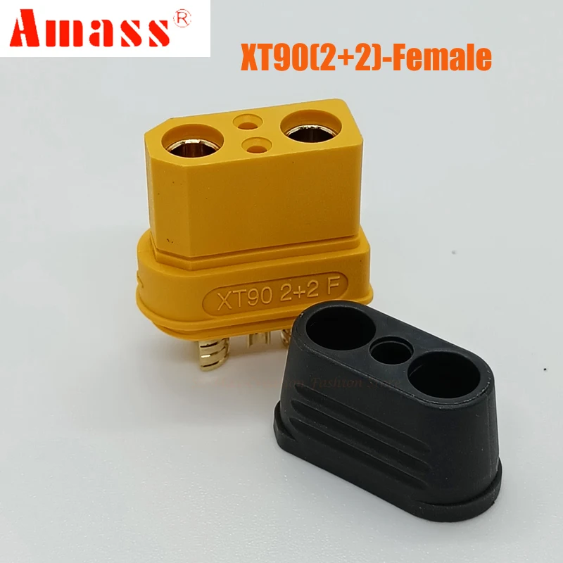 5paris/10Pcs Amass XT90I/XT90(2+2) 플러그 커넥터 RC 모델 배터리 용 4.5mm 금탄 도금 커넥터 플러그 남성 여성