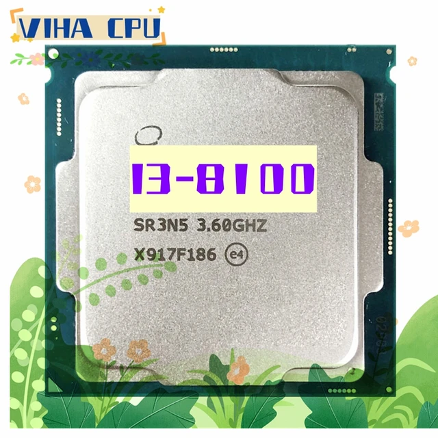 Core i3-8100 i3 8100 3.6 GHz Quad-Core Quad-Thread CPU