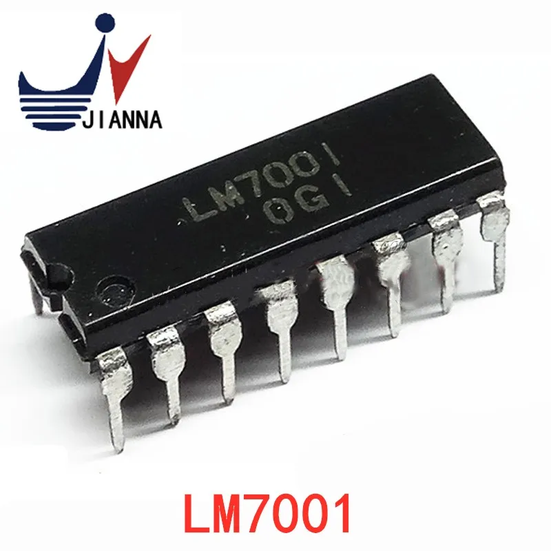5PCS LM7001 7001 DIP16 Phaselocked loop frequency synthesizer for