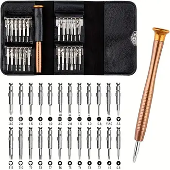 Mini set di cacciaviti di precisione 25 in 1 kit di strumenti di riparazione per apertura cacciavite Torx elettronico per iPhone Camera Watch Tablet PC 1