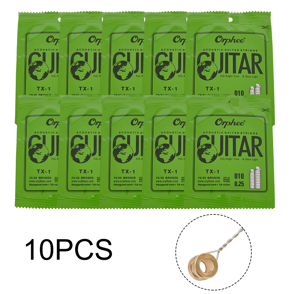 스트링 기타 1차 E-스트링 .010 교체용 Nice Orphee 단일 부품 교체 녹 방지 최고 판매 10 PCS 10*