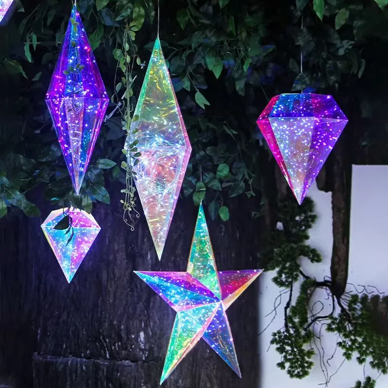 20個の明るい結婚式のセンターピースダイヤモンドのファンタジーペンダント家のショーケース装飾パーティーの飾り