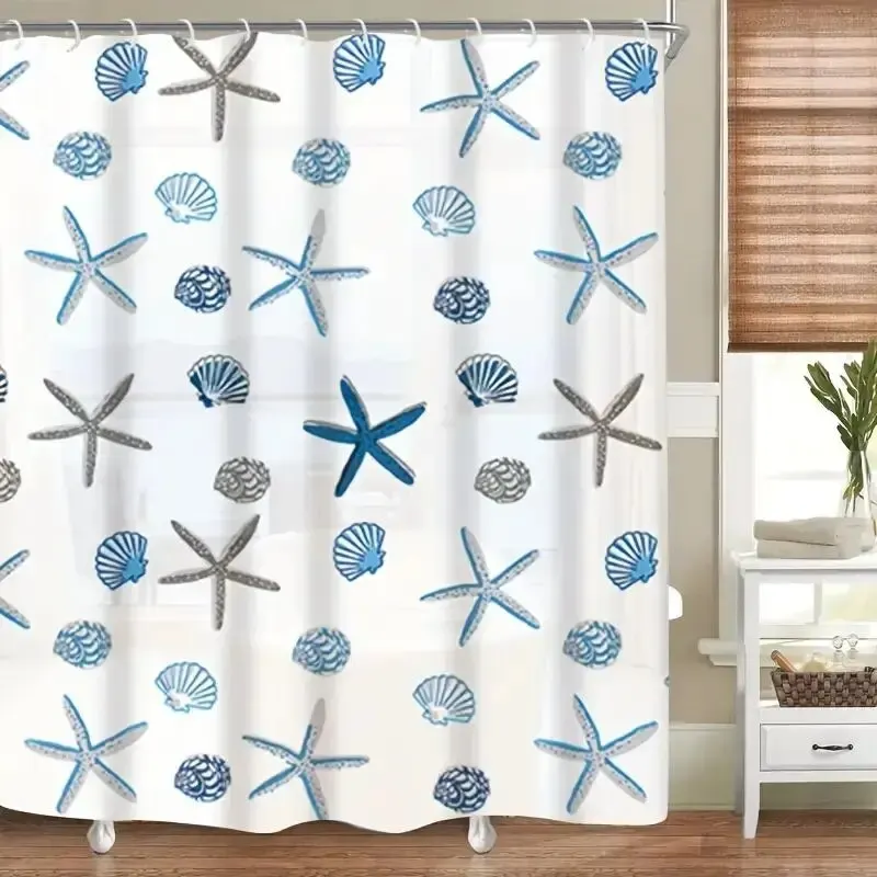 Patterned PEVA Shower Curtain Image 5