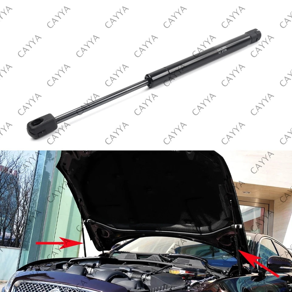 2-Piece Hood Strut Lift Support Kit For 2004-2009 Jaguar XJ8 XJR Super V8 Vanden Plas - Direct Replacement, 1-Year Warranty