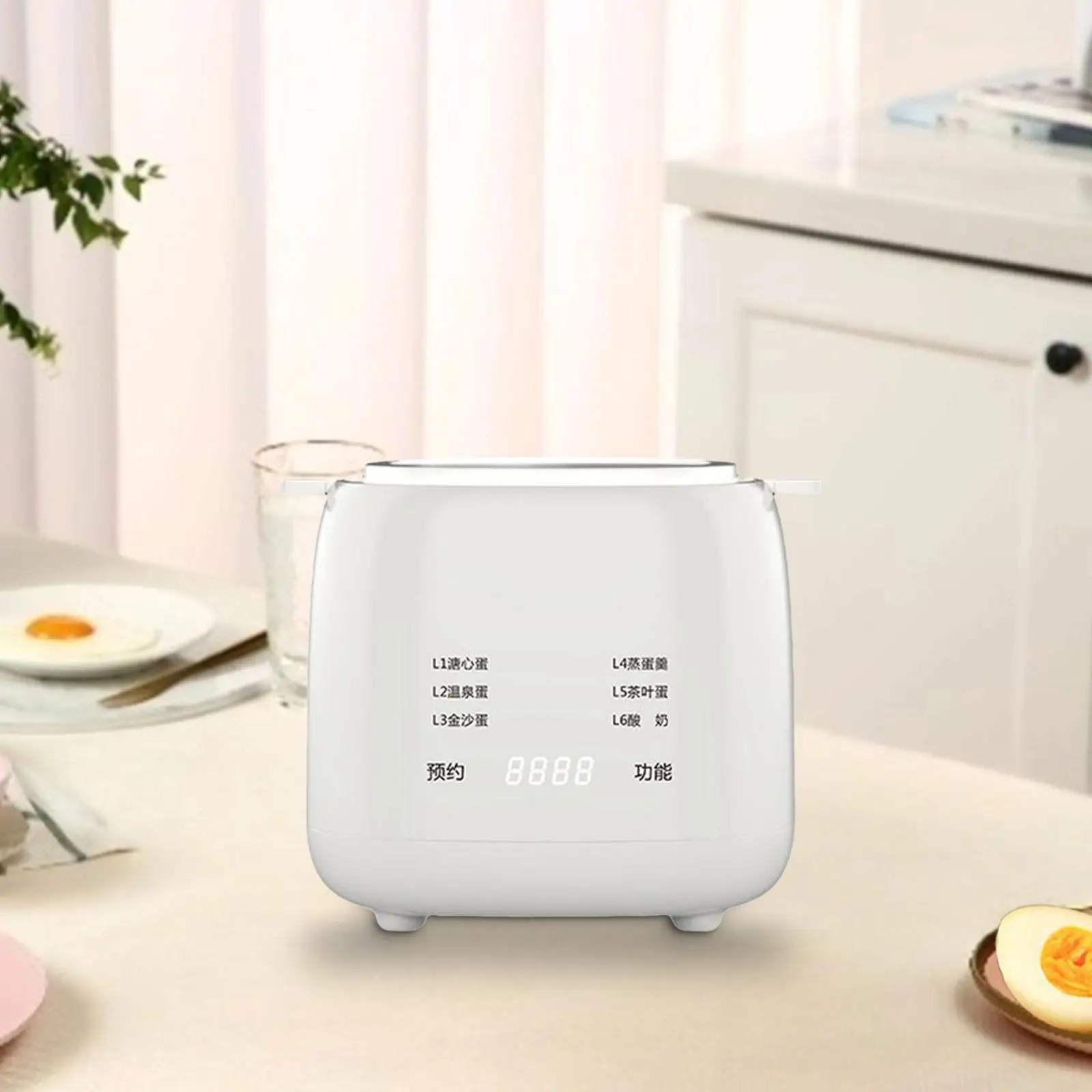 Electric Egg Cooker EU Adapter Practical for Breakfast Dormitory Steamed Egg