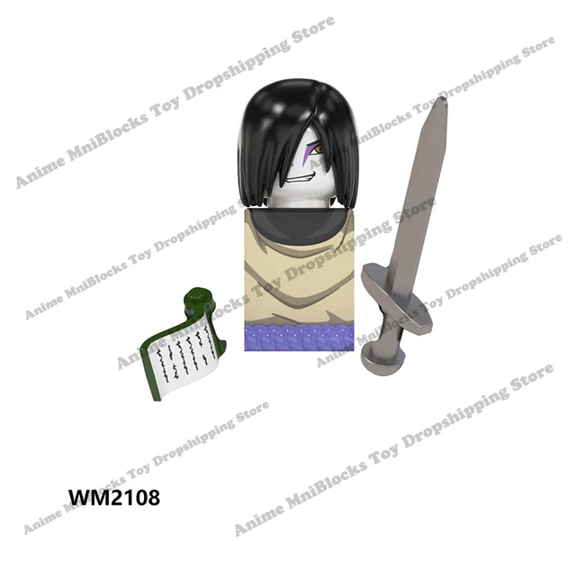 WM6109 Naruto blocks anime Sasuke Kakashi Madara Zetsu Might Guy Rock Lee mini action toy figures Assemble bricks toys kid gifts RED