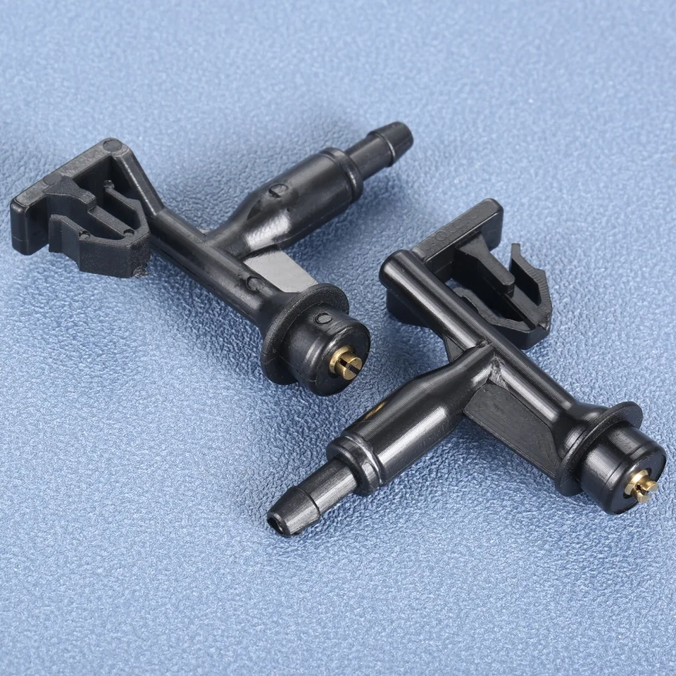 2Pcs Car Front Windshield Glass Sprinkler Windscreen Wiper Nozzles