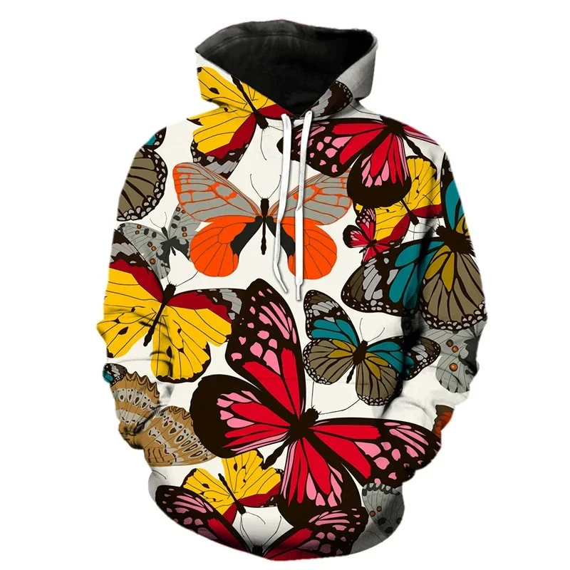 thumbnail image 1 of Sudadera con capucha con estampado 3D de mariposa exquisita para hombres y mujeres, sudadera con estampado de insectos de manga larga, sudadera holgada estilo Harajuku, sudaderas con capucha, 1 of 5